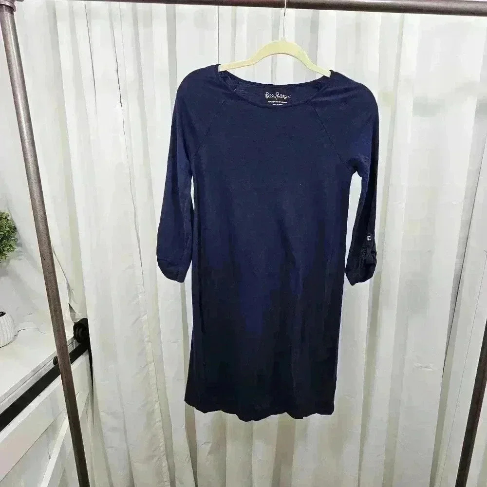 Lilly Pulitzer Women's Size XS Navy Surfcrest Swing Dress
